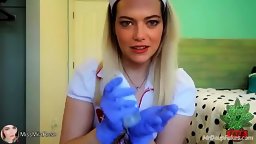 Emma Stone - Nurse roleplay handjob