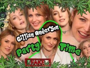 Gillian Anderson - Party Time | FAKE