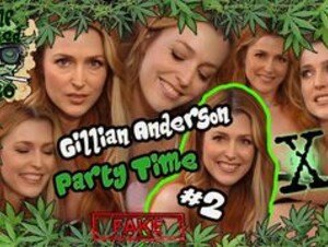 Gillian Anderson - Party Time #2 | FAKE