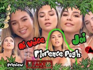 Florence Pugh - Jerk off instruction with ai voice | PREVIEW (29:53) | FAKE